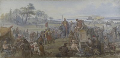 After the Battle of Fyrisvall, c.1890 by Mårten Eskil Winge